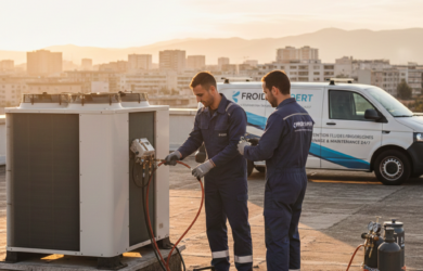 intervention entreprise fluide frigorigène